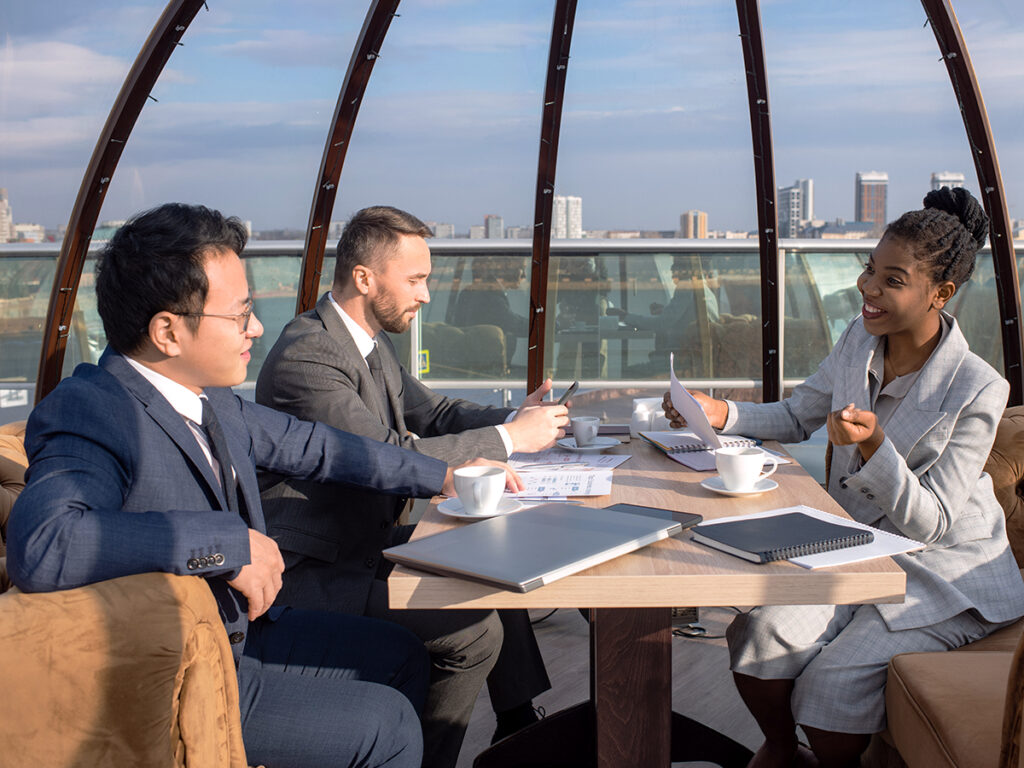 They discuss selecting the appropriate eb5 regional center with a foreign investor