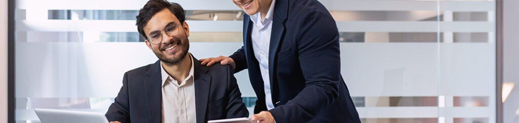 Co-workers looking into eb-5 project.